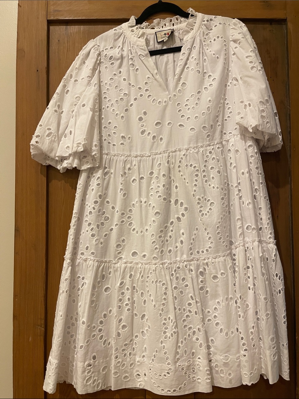 Tuckernuck White Eyelet Tiered Mini Dress